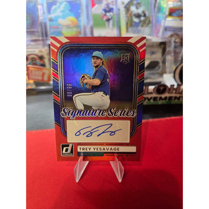 Trey Yesavage /99 Auto 2026 Donruss Signature Series Red