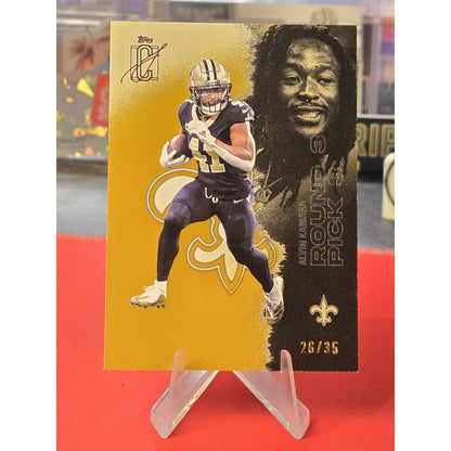 Alvin Kamara /35 2025 Topps Signature Class- 3rd Round Pick 3 #90