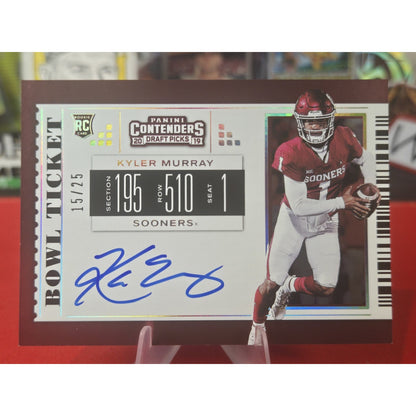 Kyler Murray /25 Auto 2019 Panini Contenders Draft Picks Bowl Ticket Rookie