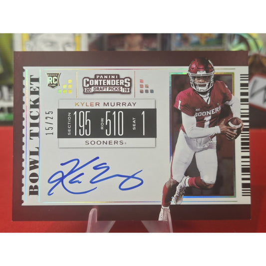 Kyler Murray /25 Auto 2019 Panini Contenders Draft Picks Bowl Ticket Rookie