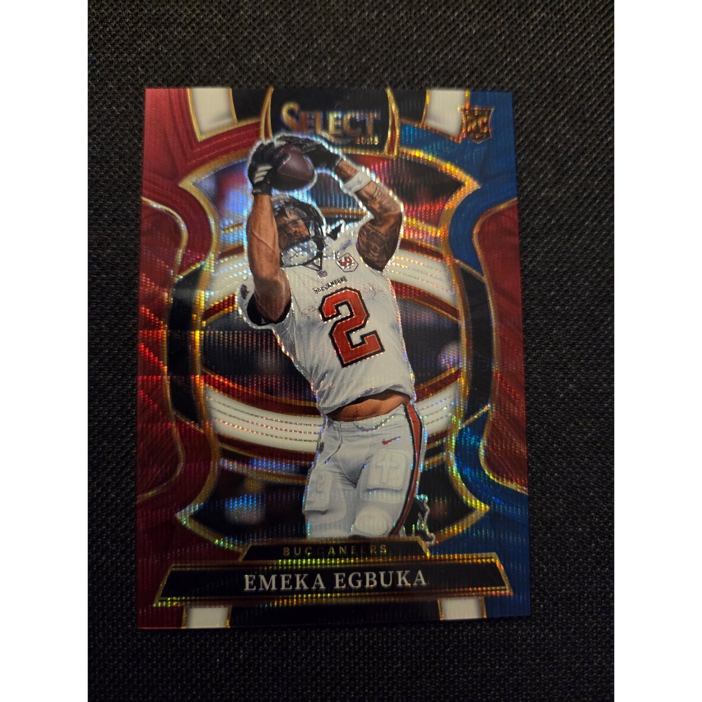 Emeka Egbuka /399 Rc 2025 Panini Select- Tri-Color Prizm