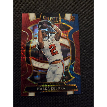 Emeka Egbuka /399 Rc 2025 Panini Select- Tri-Color Prizm