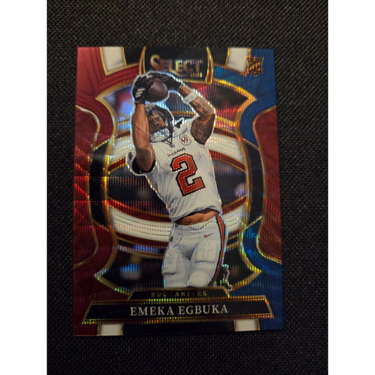 Emeka Egbuka /399 Rc 2025 Panini Select- Tri-Color Prizm