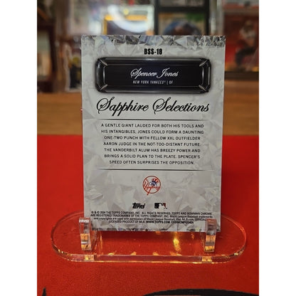 Spencer Jones 2024 Bowman Sapphire Selections #BSS-18 Yankees