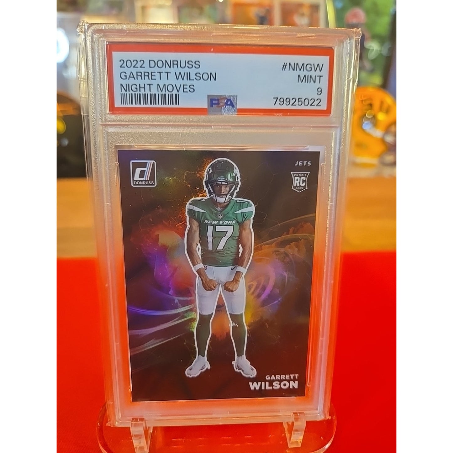 Garrett Wilson RC Case Hit 2022 Donruss Night Moves #NMGW