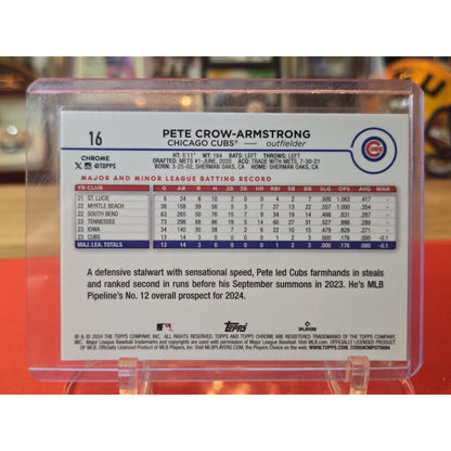 2024 Topps Chrome - Pete Crow-Armstrong #16 X-Fractor (RC)