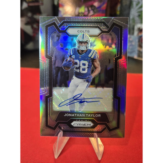 Jonathan Taylor 2023 Panini Prizm - #127 Silver Prizm Autographs (AU)