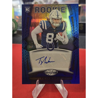 Tyler Warren Mirror /50 Rc Auto Blue 2025 Panini Certified Rookies Signatures