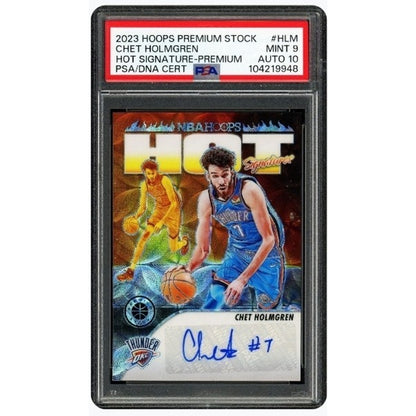 Chet Holmgren /75 RC 2023 Hoops Premium Stock Hot Signature