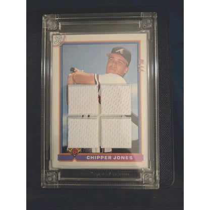 Chipper Jones /10 2024-25 Jersey Fusion Rookie Quad Worn Patch