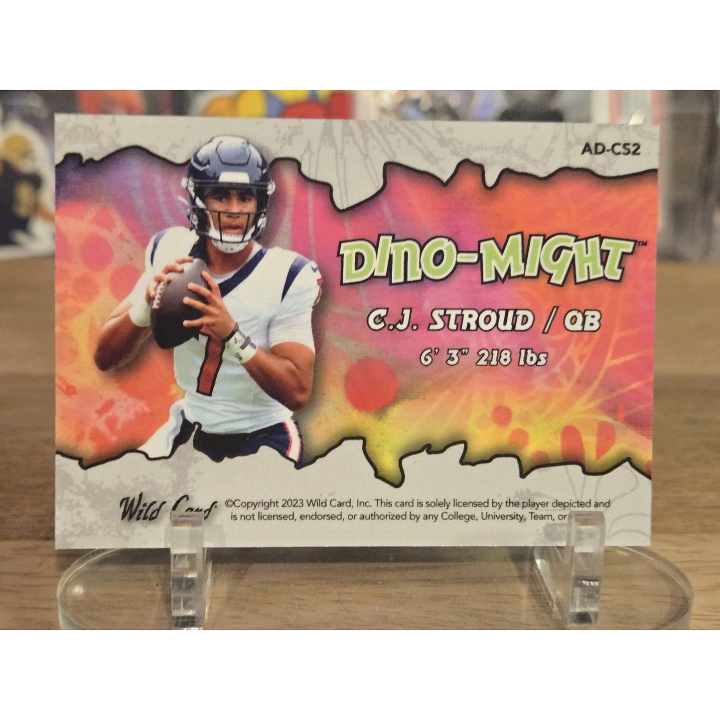 C.J. Stroud /2 Rc 2023 Wild Card Alumination Dinomight Exclusive #AD-CS2 T-Rex