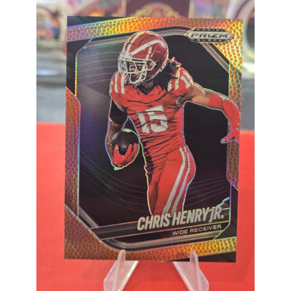 Chris Henry Jr. /225 2025 Panini Prizm Black Pigskin SP Prospect