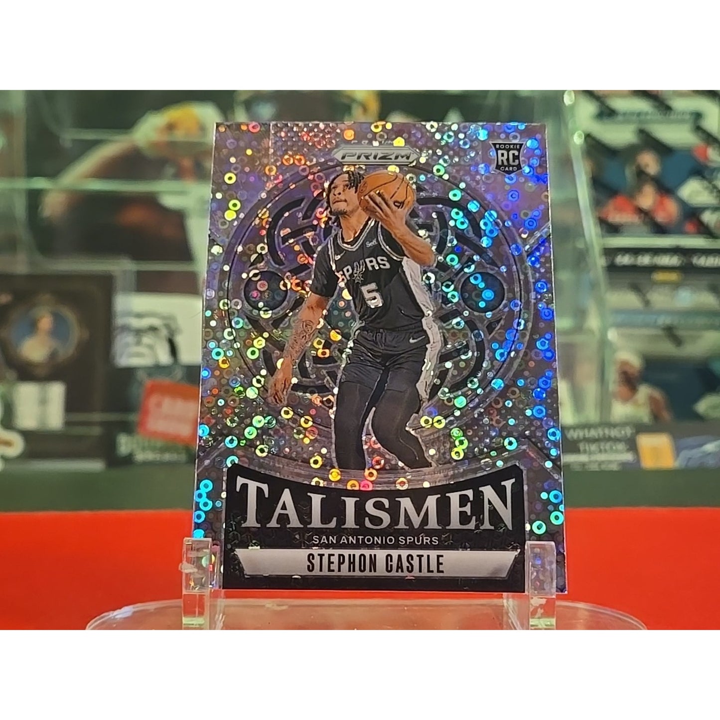Stephon Castle 2024-25 Panini Prizm Fast Break Talismen #14 Disco (RC)