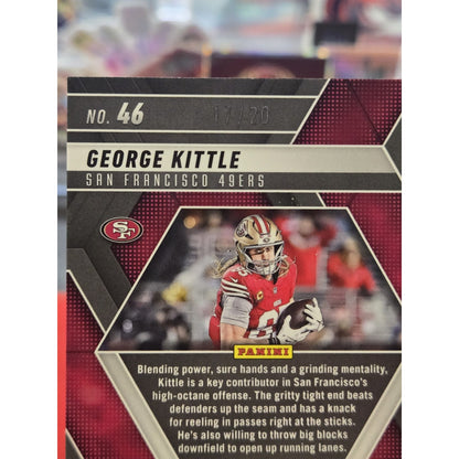 George Kittle /20 2025 Panini Mosaic Pink Disco 49ers FOTL SSP