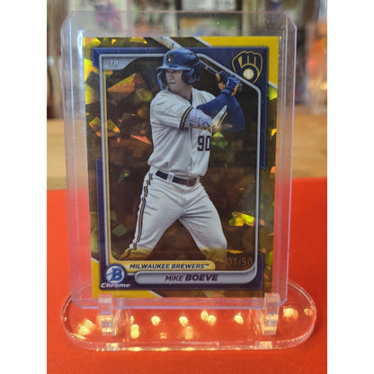 Mike Boeve /50 Gold 2024 Bowman Sapphire Edition - Chrome Prospects #BCP-138