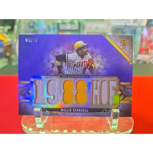 Willie Stargell /27 Triple Relic 2024 Topps Triple Threads Legend