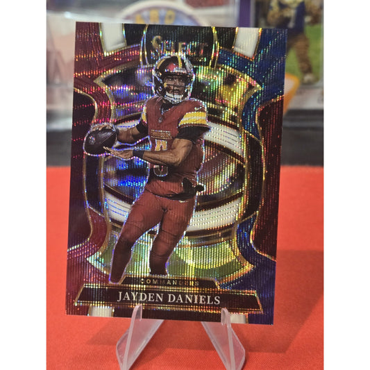 JAYDEN DANIELS 2025 Select Concourse Tri-Color Prizm /399 Commanders #88