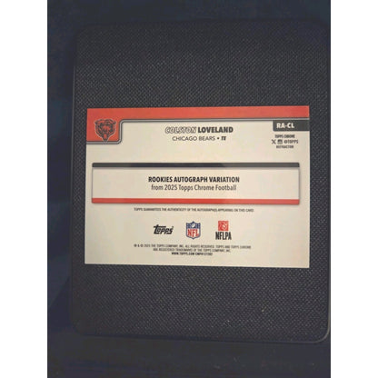 2025 Topps Chrome - Colston Loveland #RA-CL Refractor Rookie Autograph /499