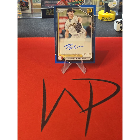 2024 Bowman - Paper Prospect Retail Autographs Bubba Chandler #PPRA-BC Blue...