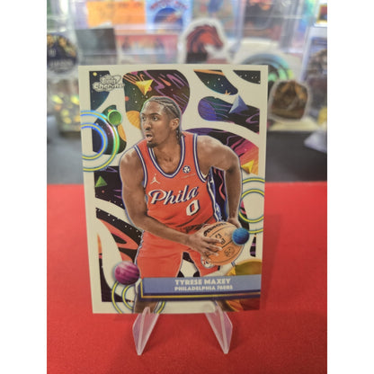 Tyrese Maxey 2025-26 Topps Cosmic Chrome - #57 White Hole SSP