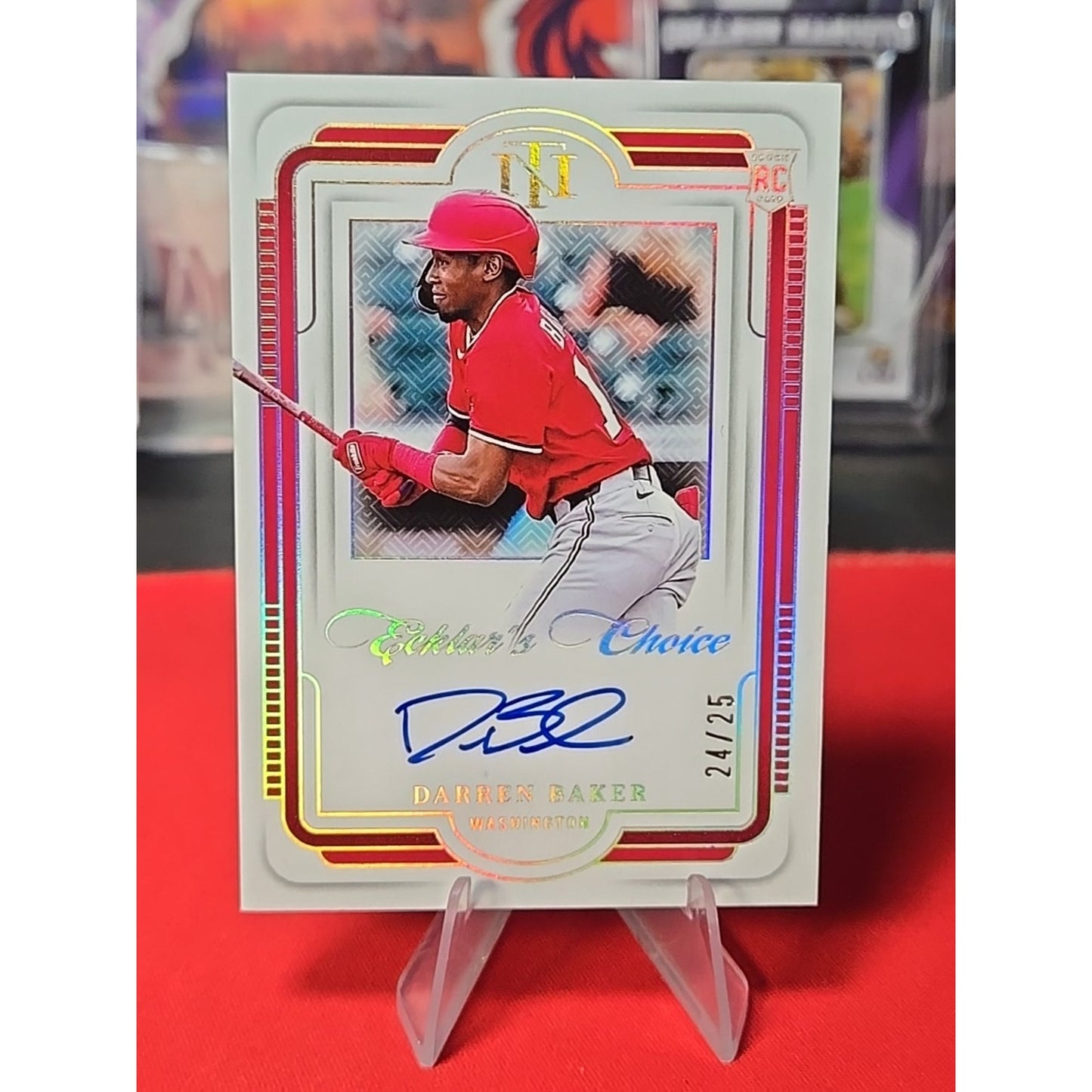 Darren Baker Auto /25 Rc 2025 National Treasures Ecklar's Choice Signatures