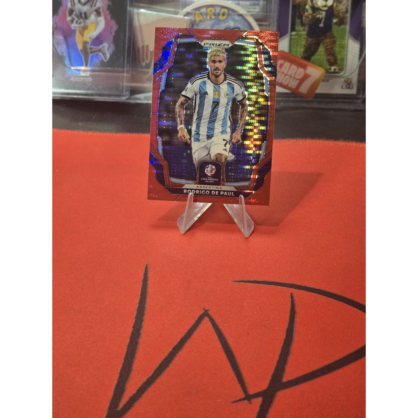 Rodrigo De Paul /125 Red Prizm 2024 Panini Prizm Conmebal Copa America - #9