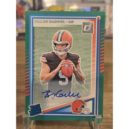 2025 Panini Donruss - Rated Rookie Dillon Gabriel #316 Green Autographs (AU, RC)