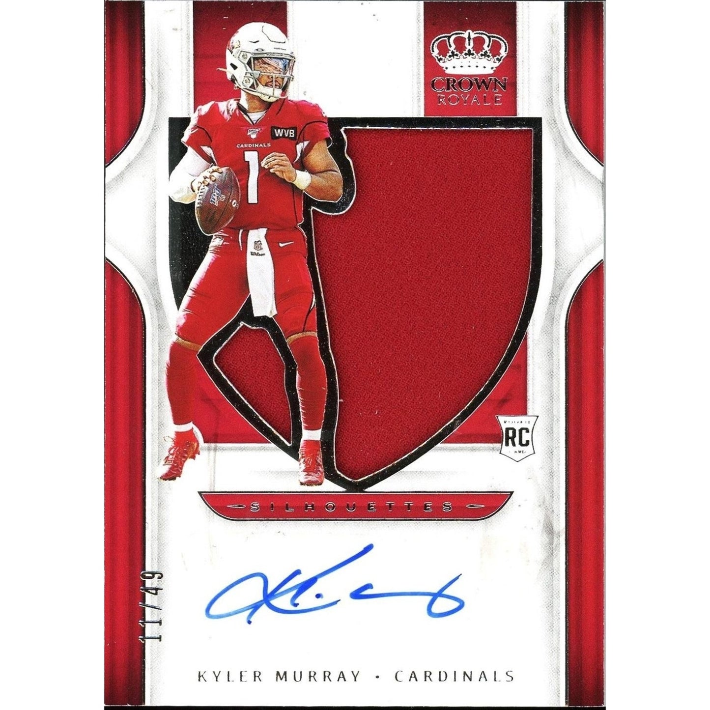 Kyler Murray /49 RPA 2019 Panini Crown Royale Silhouette Autographs #SS1