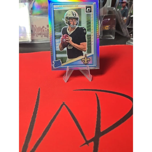 2025 Panini Donruss Optic - Rated Rookie Tyler Shough #223 Holo Prizm (RC)
