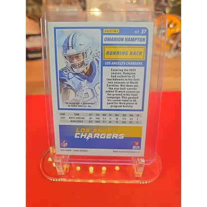 2025 Score - Rookies Omarion Hampton #37 Signatures (AU, RC)
