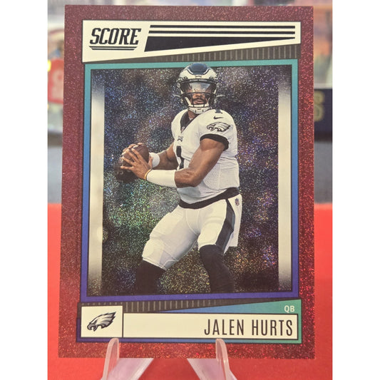 Jalen hurts Score Red Sparkle /499 2022 ONLY ONE ON EBAY