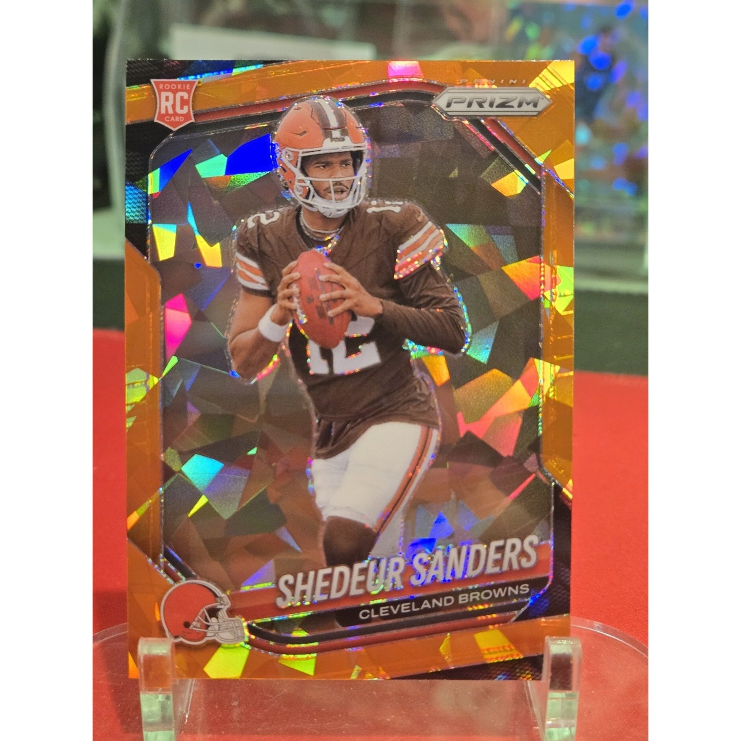 2025 Panini Prizm Shedeur Sanders Orange Ice Prizm RC #302