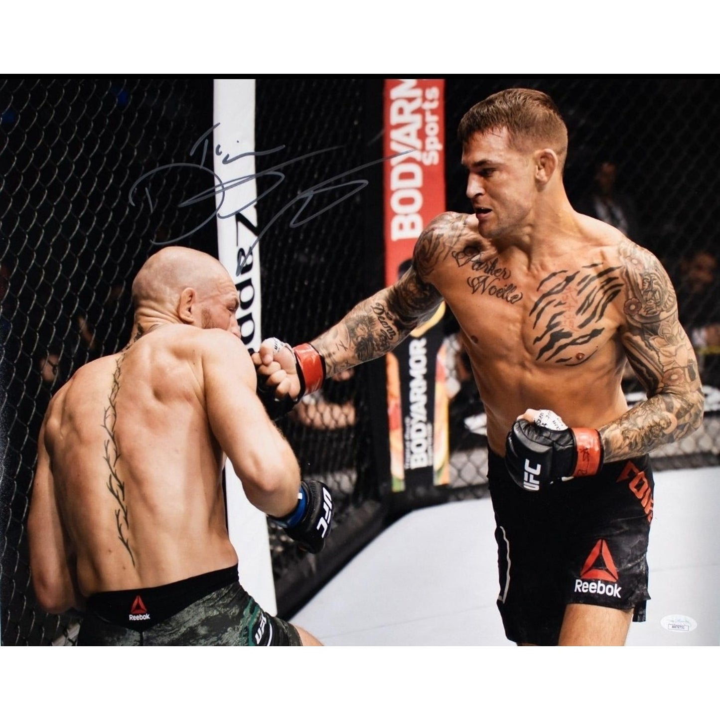Dustin Poirier autographed 16x20 photo UFC JSA