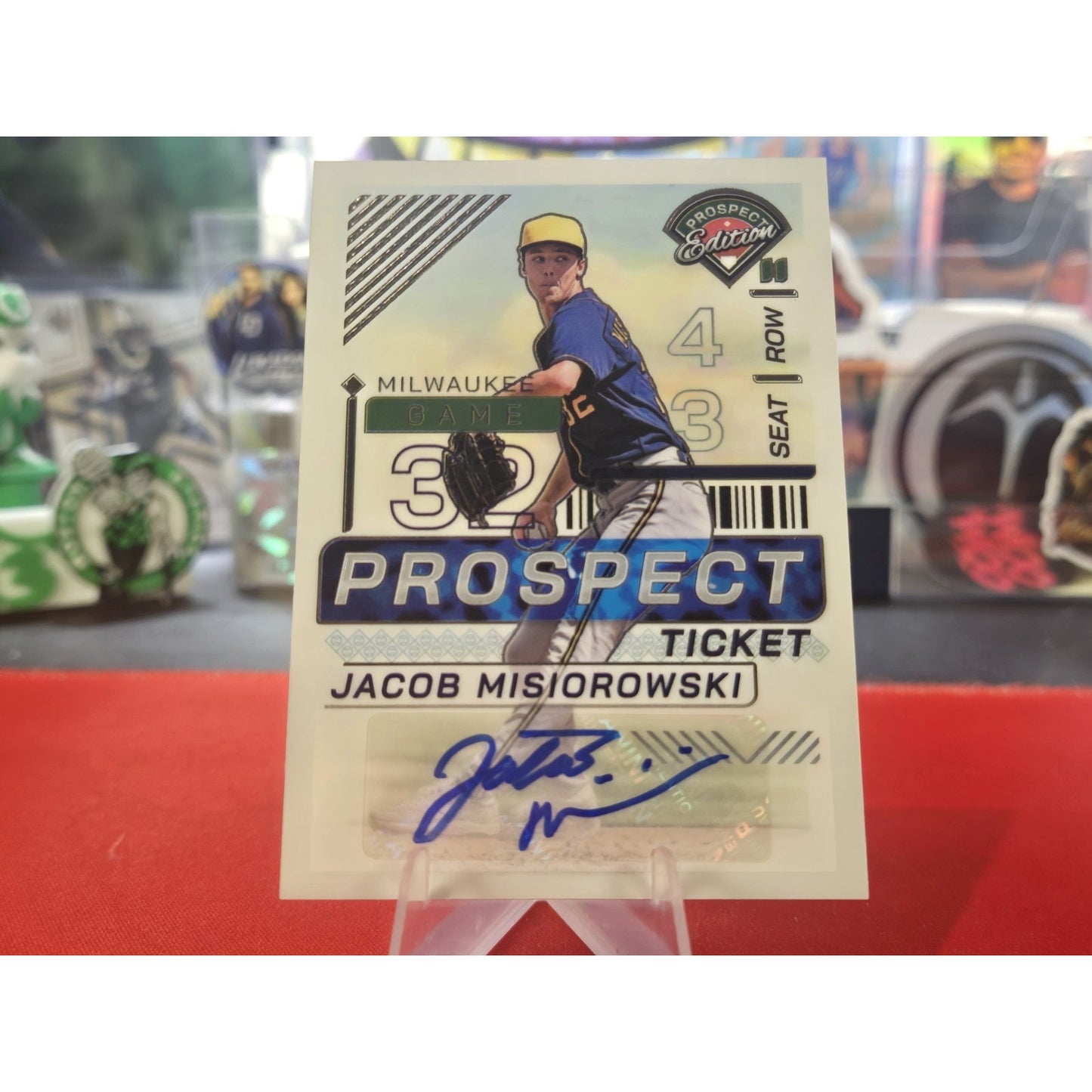 Jacob Misiorowski 2024 Panini Prospect Edition Ticket AUTO - Brewers