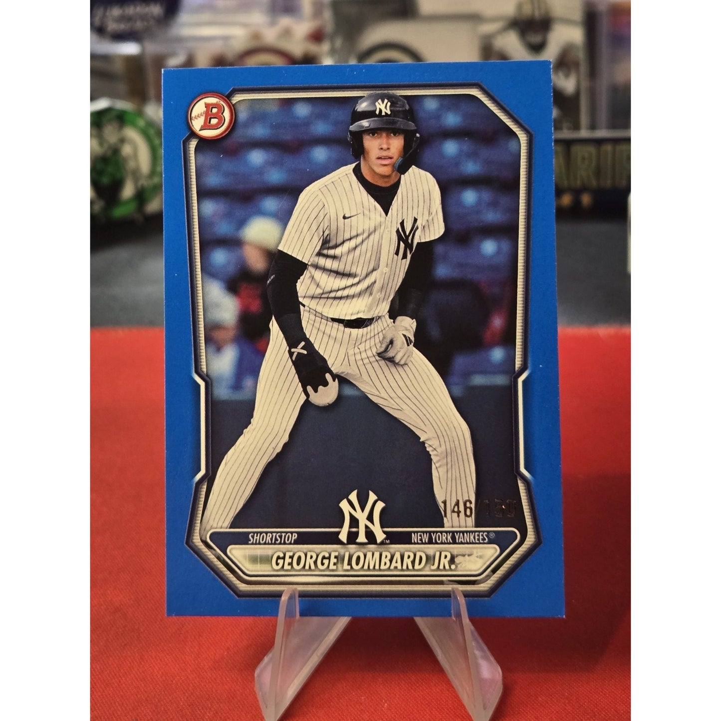 George Lombard Jr. /150 Bowman 2026 #BP-64 Blue Yankees Top Prospect