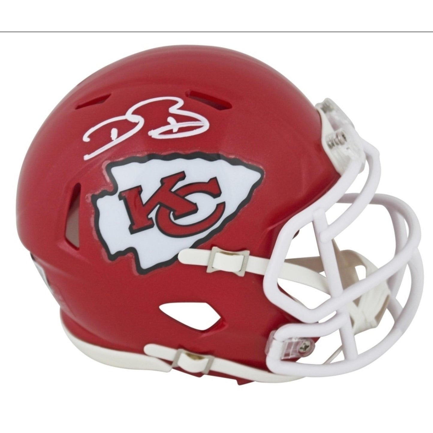 Dwayne Bowe Autographed Kansas City Chiefs Speed Mini Helmet-Beckett W Hologram