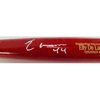 Elly De La Cruz Signed Autographed Marucci Mini Game Model Bat Beckett Witness