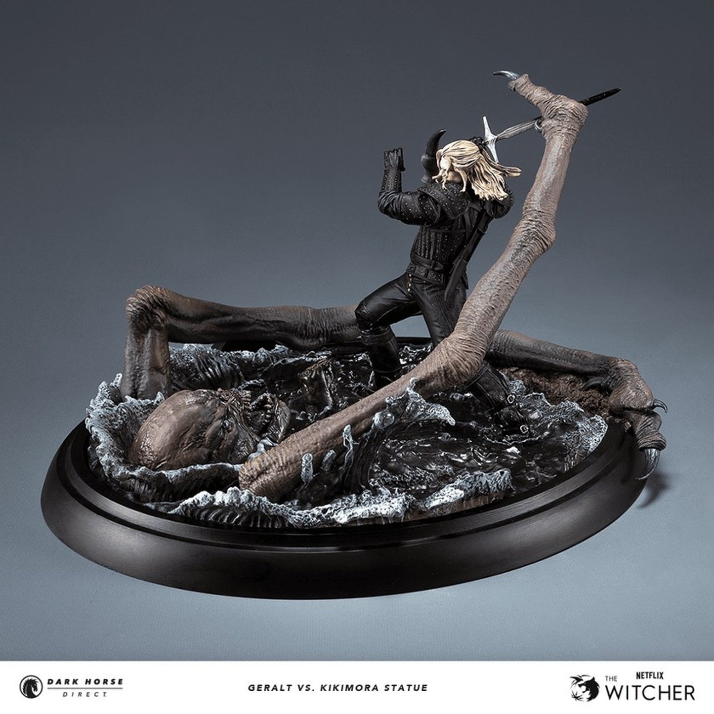The Witcher Geralt Vs Kikamora Statue Netflix