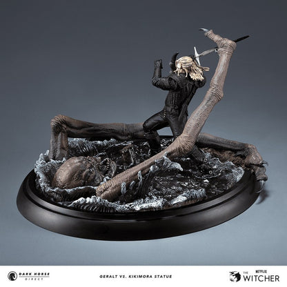 The Witcher Geralt Vs Kikamora Statue Netflix