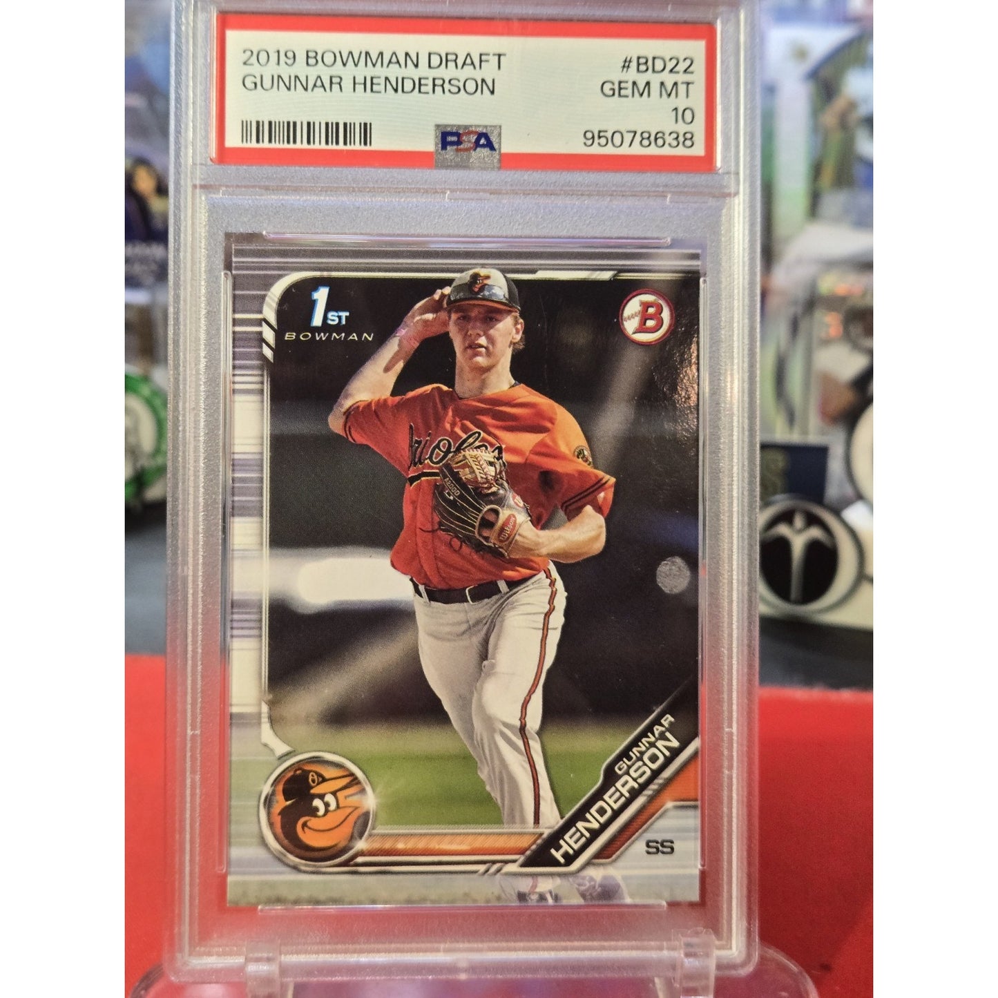 Gunnar Henderson 2019 Bowman Draft - #BD-22 (RC) PSA 10