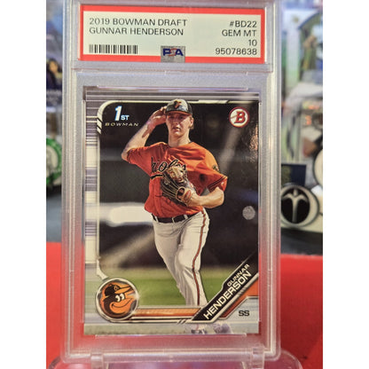 Gunnar Henderson 2019 Bowman Draft - #BD-22 (RC) PSA 10
