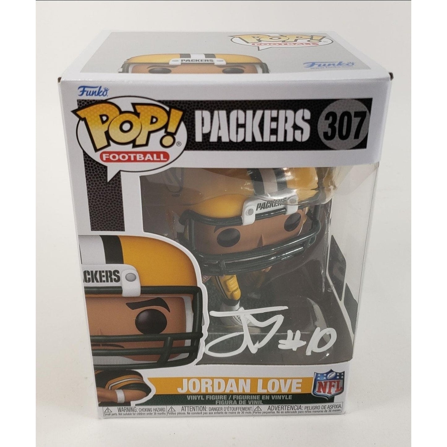 Jordan Love Signed Green Bay Packers Funko Pop #307 (Beckett)