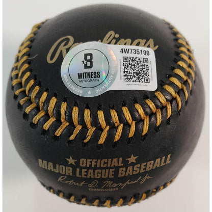 Alex Bregman Chicago Cubs Signed Rawlings Black Baseball Beckett