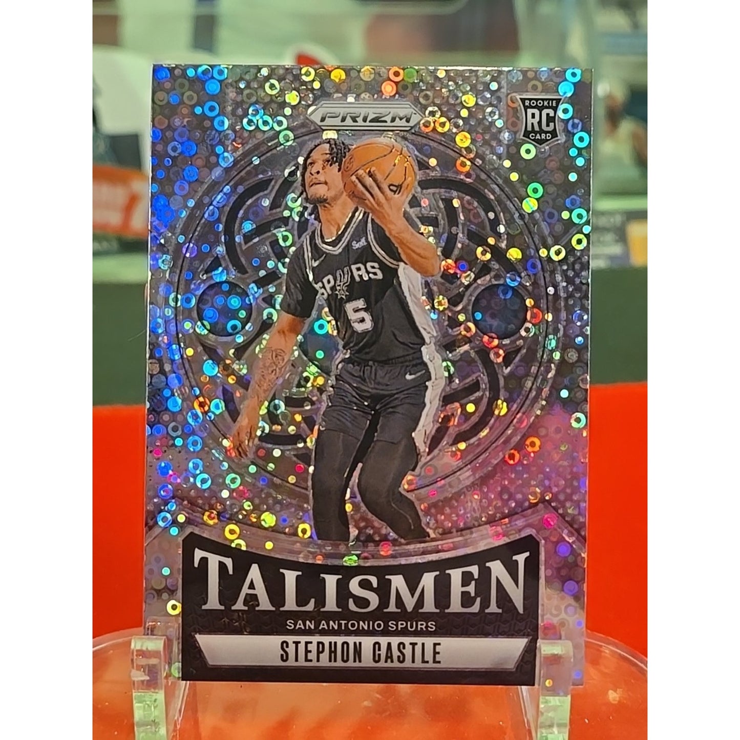 Stephon Castle 2024-25 Panini Prizm Fast Break Talismen #14 Disco (RC)