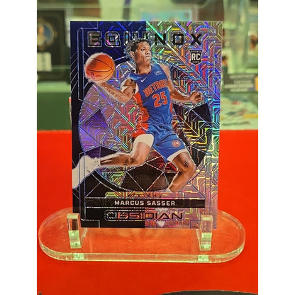 Marcus Sasser /5 Rc - 2023-24 Panini Obsidian Equinox #3 Electric Etch Deep Sea