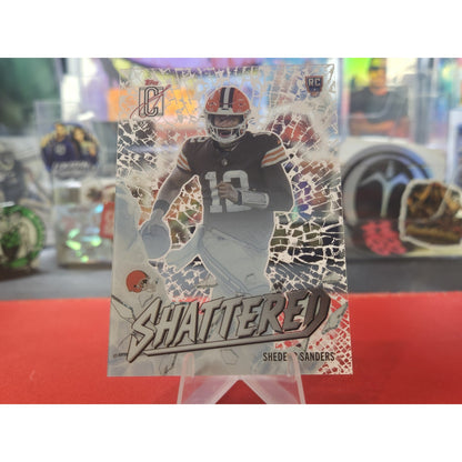 Shedeur Sanders Shattered Topps Signature #12 Cleveland Browns