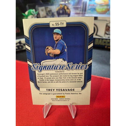 Trey Yesavage /99 Auto 2026 Donruss Signature Series Red