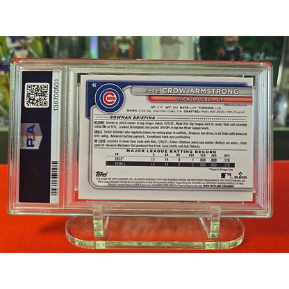 2024 Bowman Chrome - Pete Crow-Armstrong #45 Gold Refractor /50 (RC)