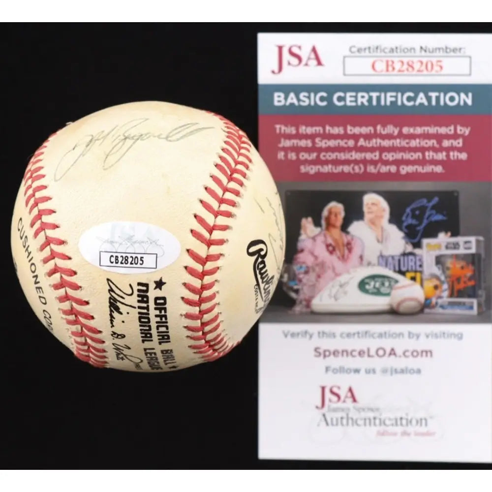 5 Astros Players Signed Baseball Incl. Jeff Bagwell Kile Servais Drabek. JSA