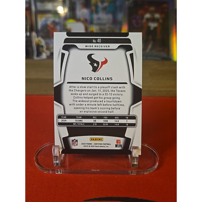 Nico Collins /75 Teal 2025 Panini Certified